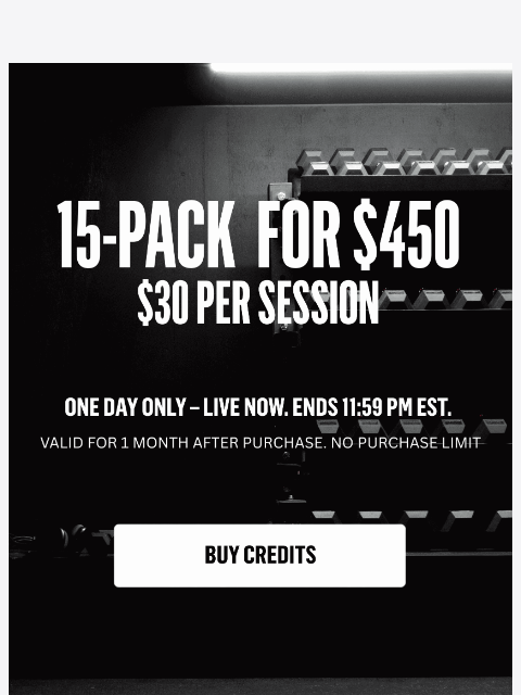 aarmy newsletter: SALE IS LIVE: 15-Pack for $450 ⏰