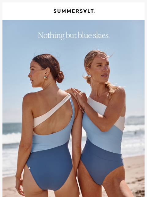 summersalt newsletter: Our top blue suits 💙🩵