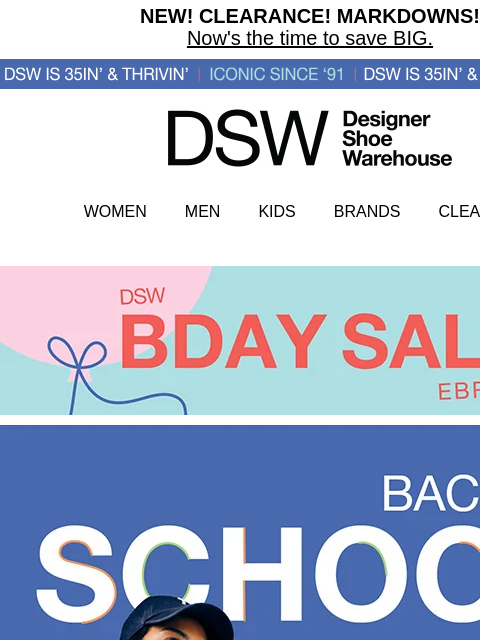 dsw newsletter: These back-to-school styles are A+++