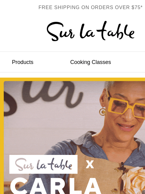surlatable newsletter: Carla baked you something.