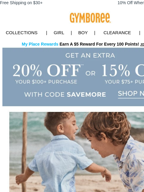 gymboree newsletter: Last chance for our summer clearance styles ☀️ + 2...