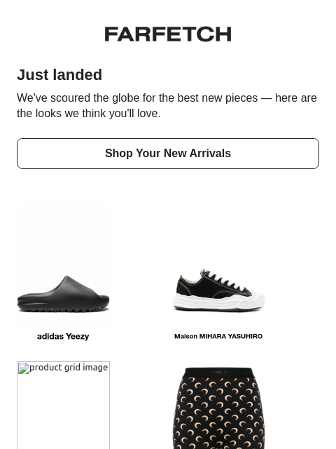 farfetch newsletter: New in, but make it you