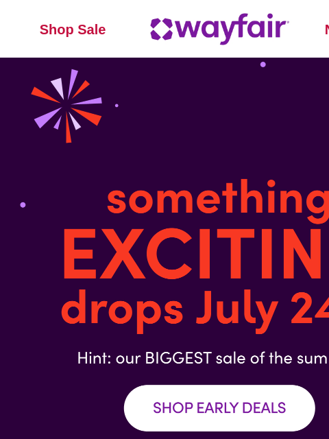 wayfair newsletter: CEILING FANS ❗ July 24-28 ❗LOWEST PRICES OF THE SU...