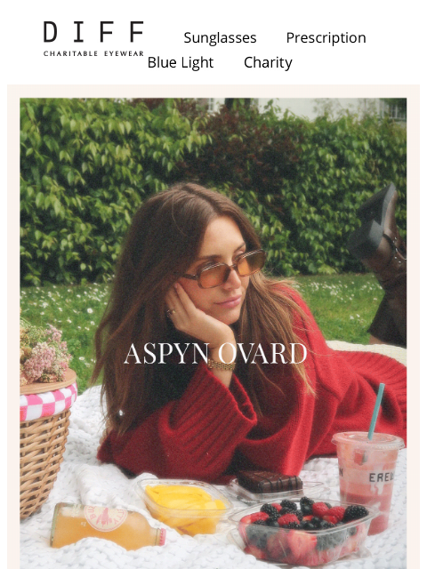 diffeyewear newsletter: Just 3 More Days Until Aspyn Ovard x DIFF! 🩵