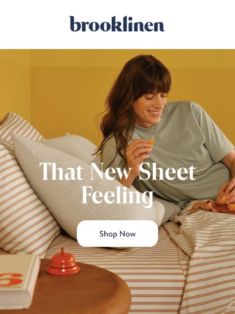 brooklinen newsletter: New Things to Try in Bed