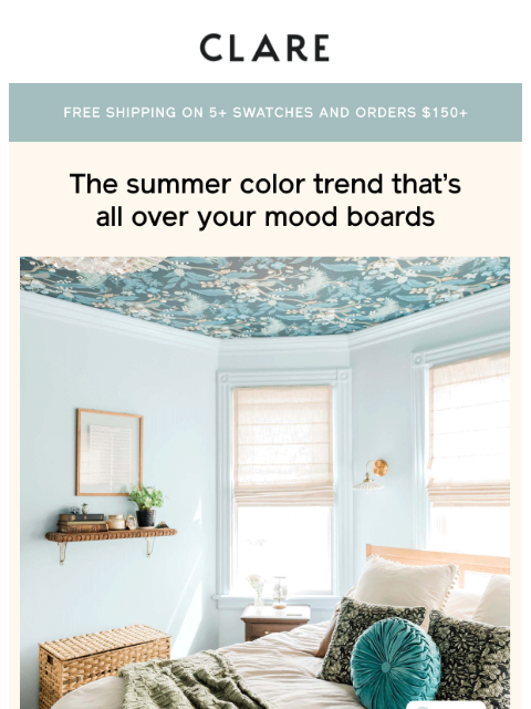 clare newsletter: Fresh color trends for a cool summer 🏄🌴🍹