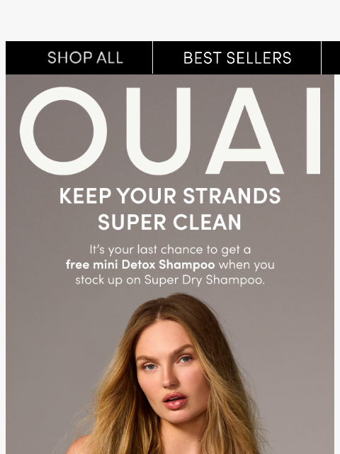 theouai newsletter: Last chance to get a FREE mini Detox Shampoo