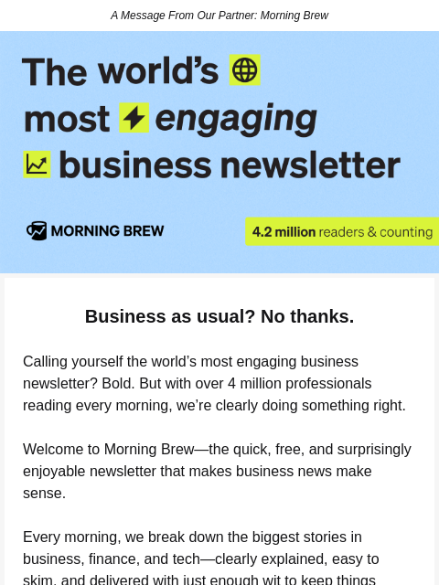 golfdigest newsletter: 4 million professionals can’t be wrong