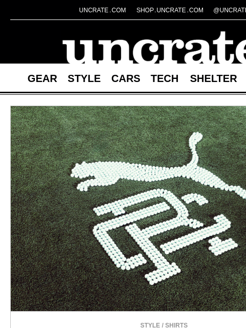 uncrate newsletter: Puma x Reigning Champ Golf Collection & more