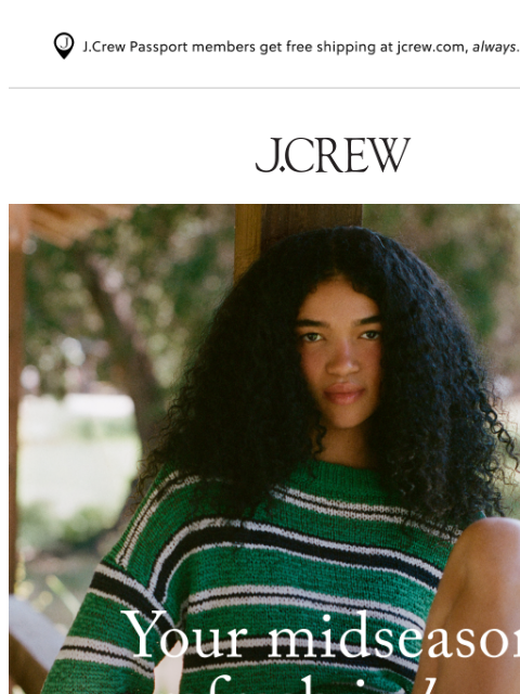 jcrew newsletter: New, now: up to 40% off summer styles