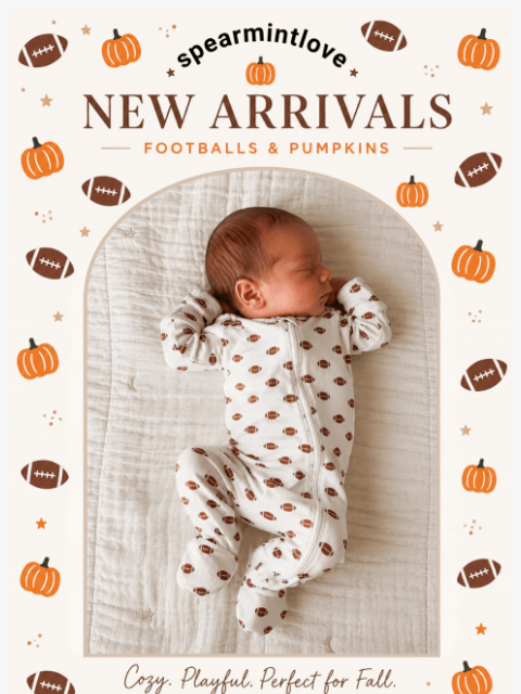 spearmintlove newsletter: 🏈🎃 NEW: Touchdowns & Pumpkin Patches
