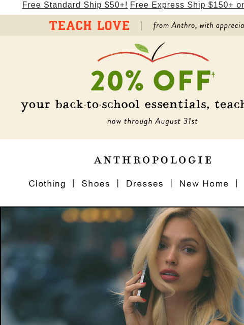 anthropologie newsletter: Master the art of desk to drinks 💼🥂