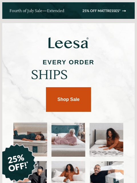 leesasleep newsletter: Two words: FREE SHIPPING