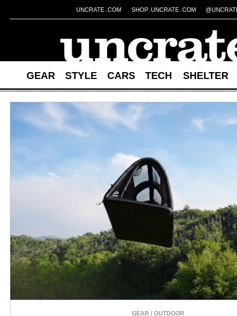 uncrate newsletter: Puffer Inflatable Tent & more