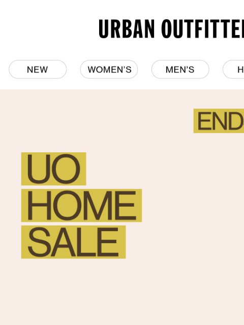 urbanoutfitters newsletter: Ends Soon! Up to 50% Off Home Sale