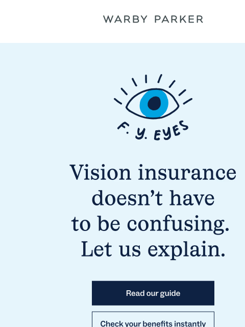 warbyparker newsletter: Vision insurance 101