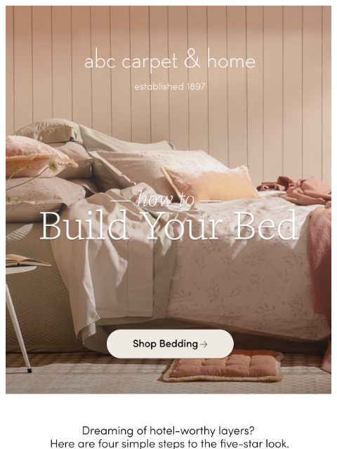 abchome newsletter: How to: Build Your Bed