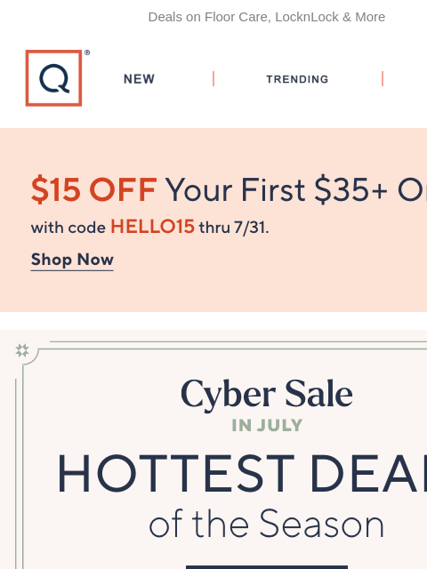 qvcemail newsletter: Beat the Heat with Cyber Savings