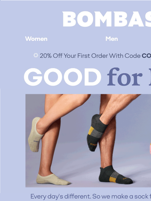 bombas newsletter: Reminder: You Get 20% Off Your First Order