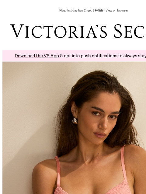 victoriassecret newsletter: Comfortable, Seamless (& Just $29.50)