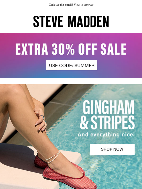 stevemadden newsletter: Check You Out