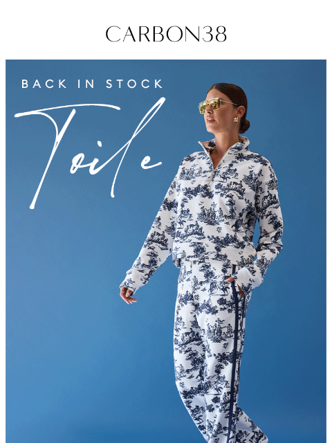 carbon38 newsletter: RESTOCKED: Toile Track Set