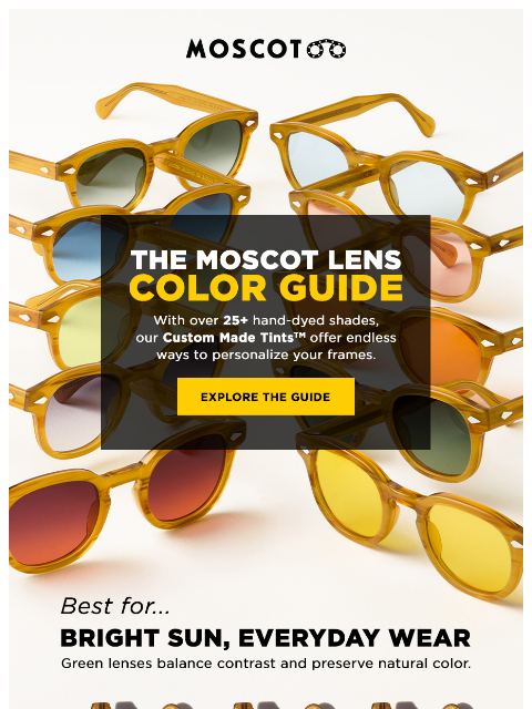 moscot newsletter: The MOSCOT Color Guide