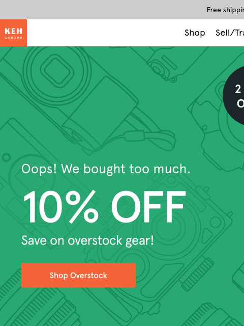 keh newsletter: Hurry! 10% Off Ends in 48 Hours