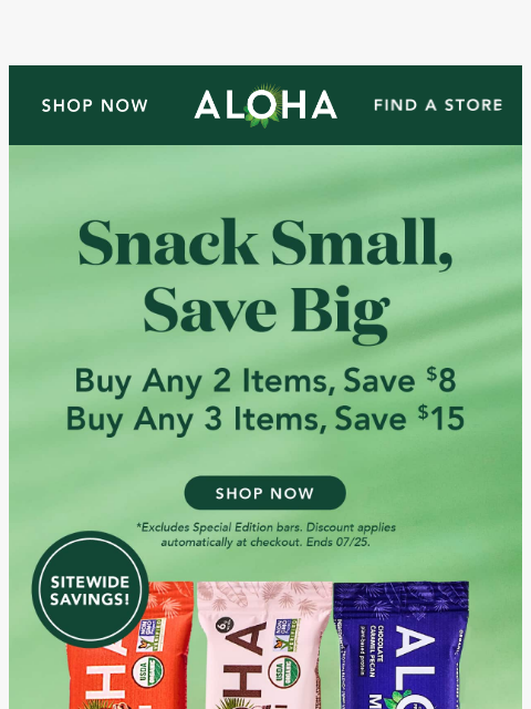aloha newsletter: Treats to sweeten your week!