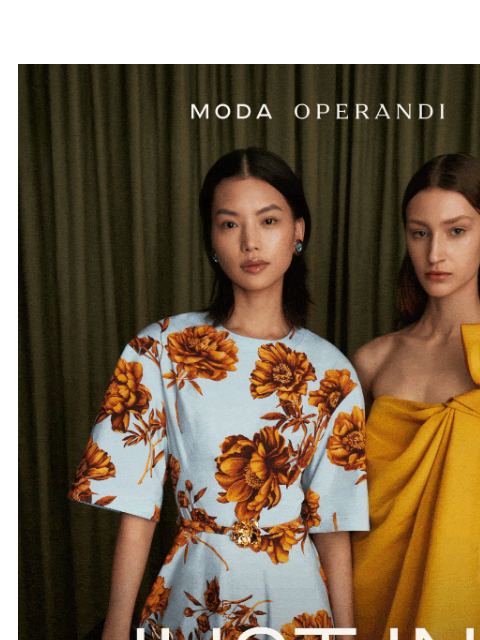 modaoperandi newsletter: Oscar de la Renta’s Fall flourishes