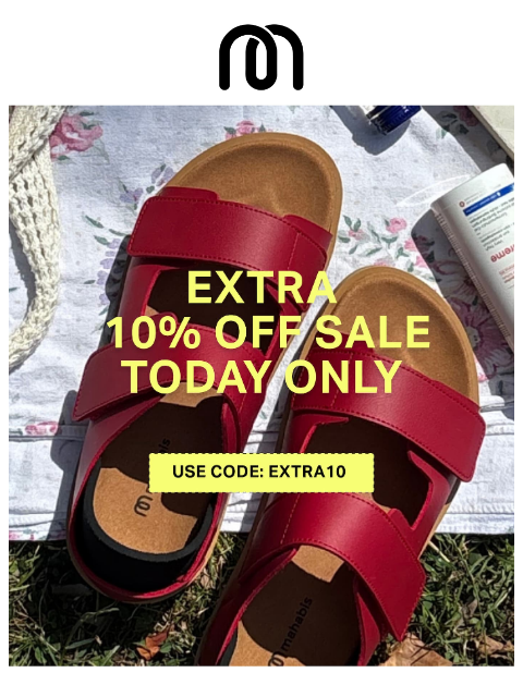mahabis newsletter: Today only - Extra 10% off Sale