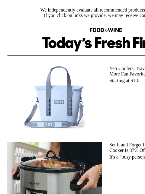 foodandwine newsletter: Set It and Forget It: This Crock-Pot Slow Cooker I...