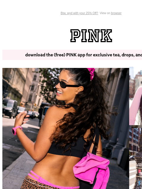 vspink newsletter: PINK x JanSport: Carry On, Queen 👸