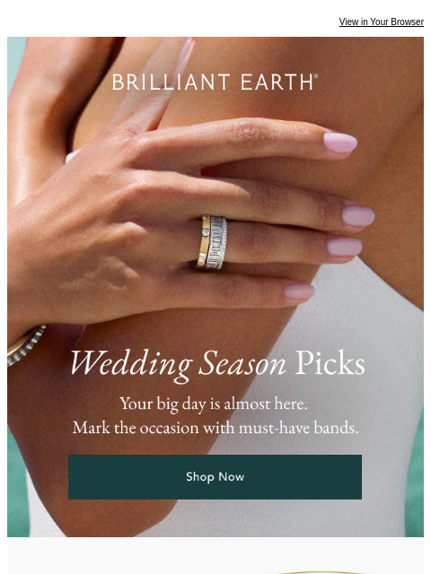 brilliantearth newsletter: Top rings for the big day