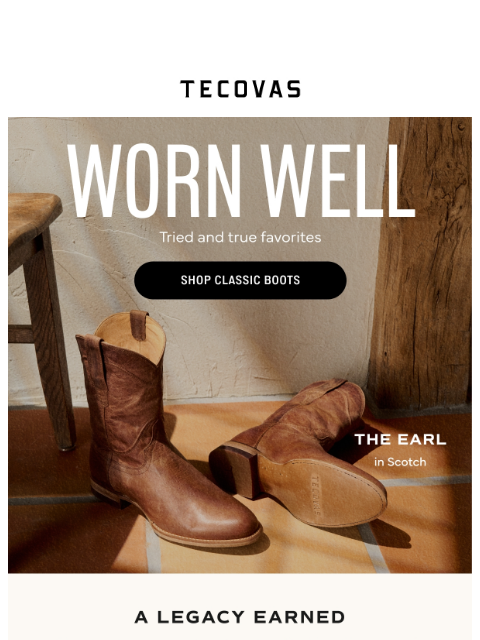 tecovas newsletter: Best sellers for a reason