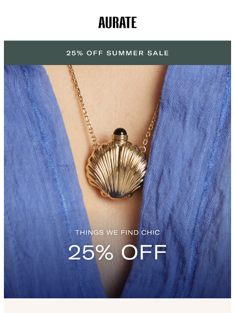 auratenewyork newsletter: 25% OFF A-TEAM PICKS