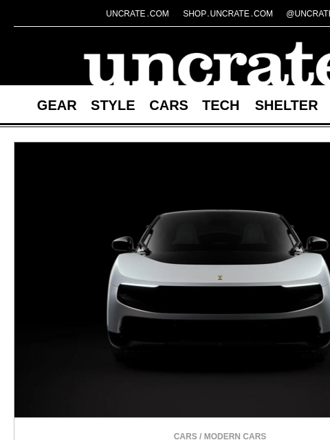 uncrate newsletter: 2026 Ferrari Luce Chassis 0 & more