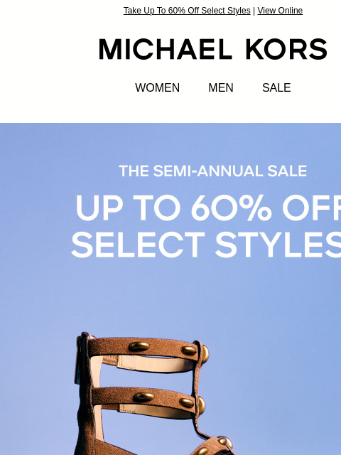 michaelkorsmail newsletter: Looking For That Perfect Piece? It’s On Sale!