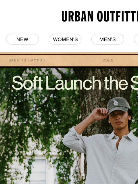 urbanoutfitters newsletter: Soft launch the semester with Harri
