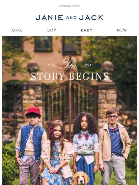 janieandjack newsletter: Fall 2026: a new story begins
