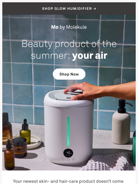 molekule newsletter: Dry Air Vs. Dry Hair