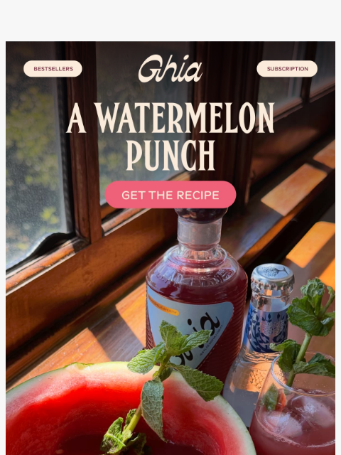 drinkghia newsletter: The Drink of Summer 🍉