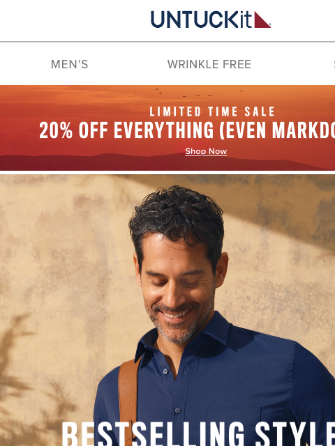 untuckit newsletter: SL: Our Bestsellers, All in One Place ⭐