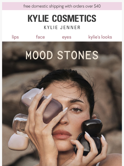 kyliecosmetics newsletter: COMING SOON: mood stones 🤍
