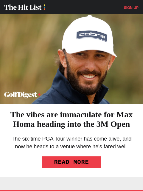 golfdigest newsletter: Charlie Woods' crushing playoff loss at U.S. Junio...