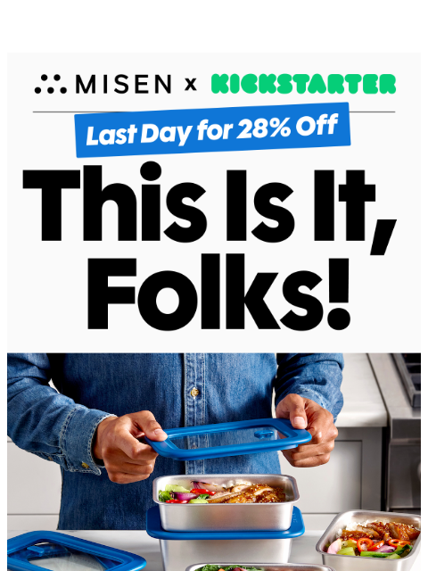 misen newsletter: Ending Tonight: The Best Price on Misenware