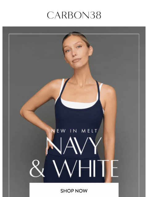 carbon38 newsletter: MELT 🫶 NAVY