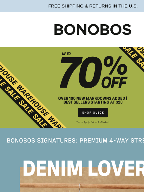 bonobos newsletter: The Jeans That Broke the Stereotype