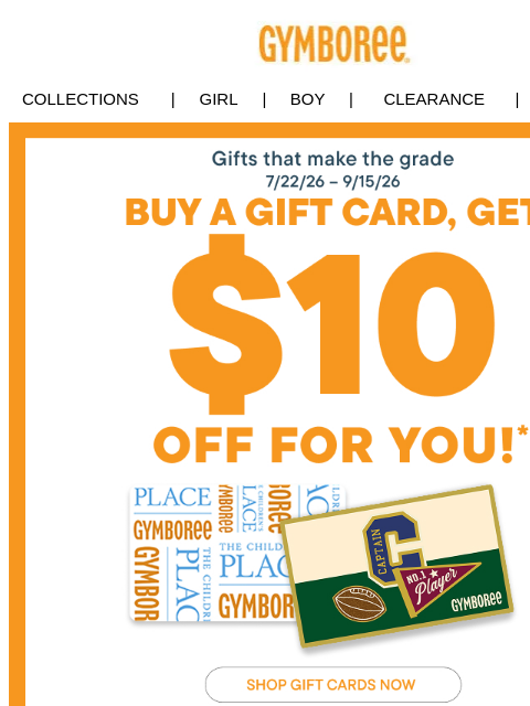 gymboree newsletter: A Back-to-School Gift from Us