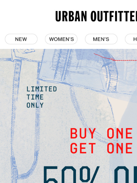 urbanoutfitters newsletter: ICYMI: BDG Jeans are BOGO 50% Off!
